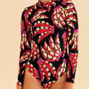 Black banana dots bodysuit FARM RIO (XXS)